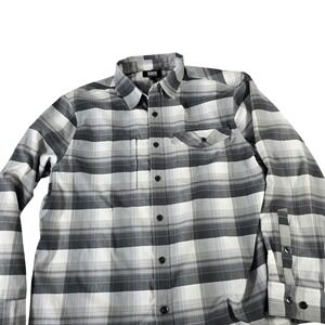 Alaskan Hardgear Duluth Mens XL Gray White Plaid Button Down Shirt 53800 B22